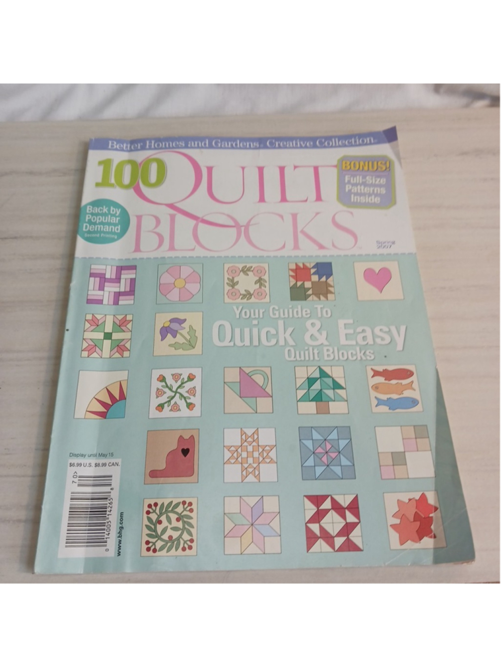 Better Homes Gardens Quilt Blocks Magazine Spring 2007